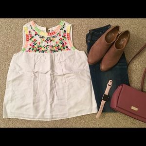 J Crew sleeveless top (Size 2)
